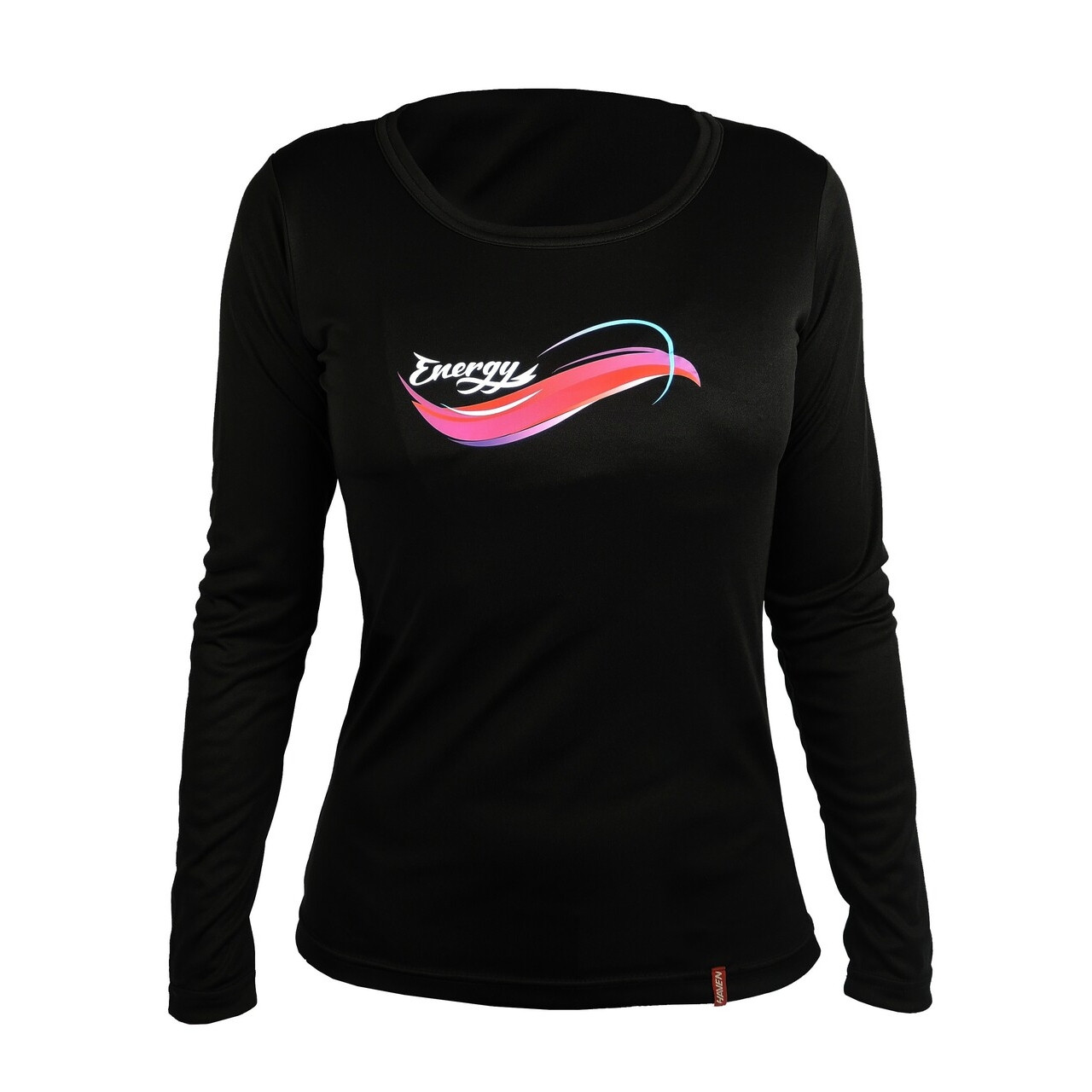 Tričko dámské s dlouhým rukávem Haven Energy - černé-růžové, XS