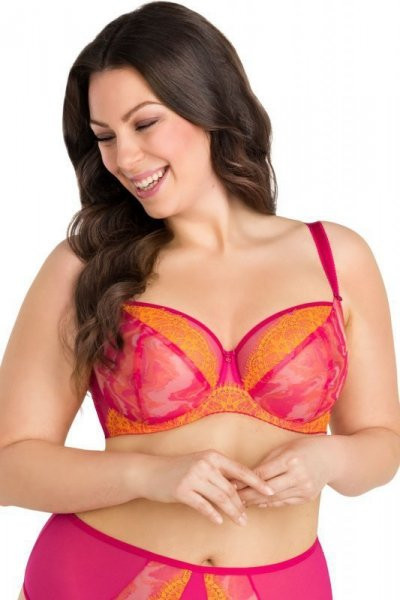 Gorsenia Show Time 858 amarantowy Podprsenka měkká 65F amarantová