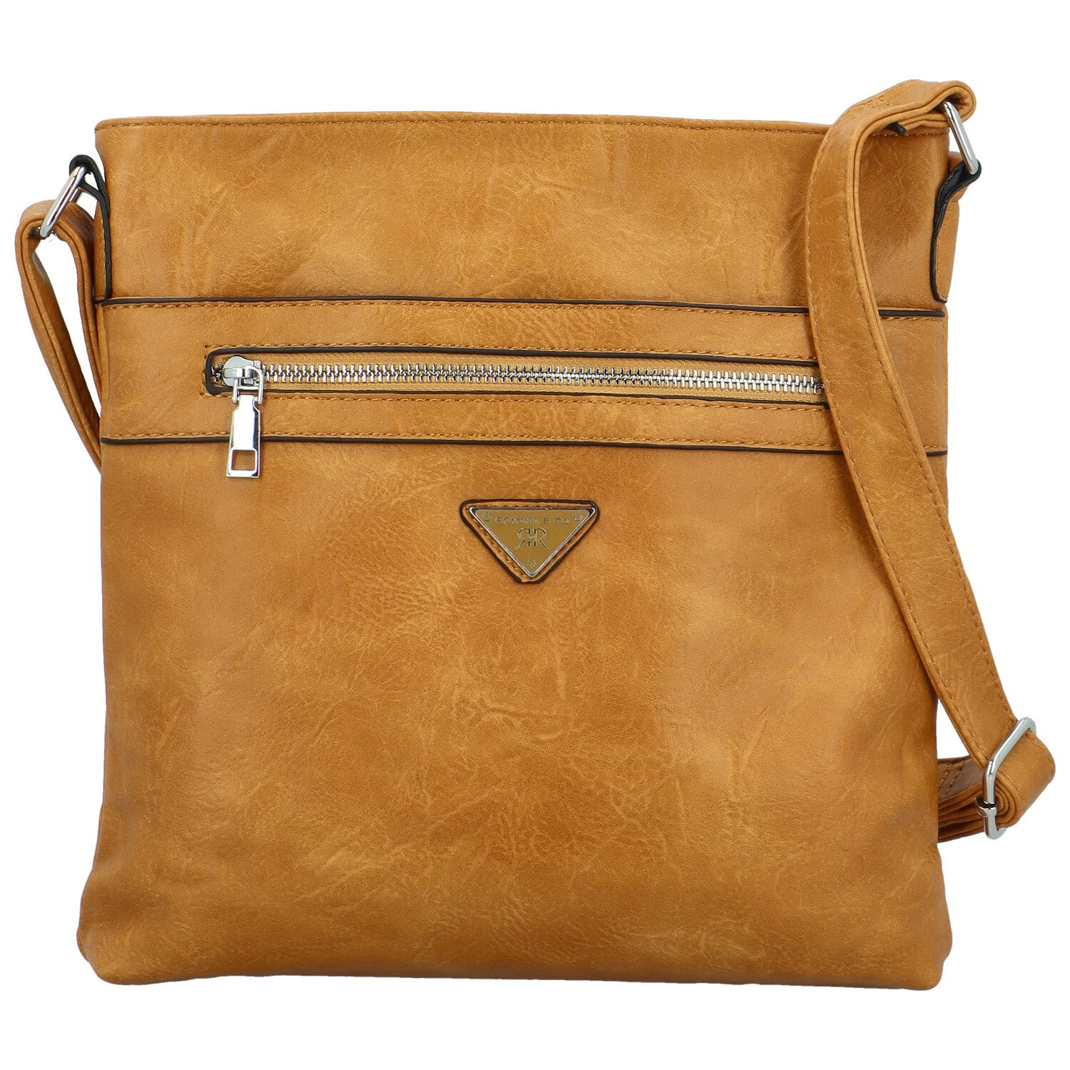 Trendy dámská koženková crossbody Laka, žlutá