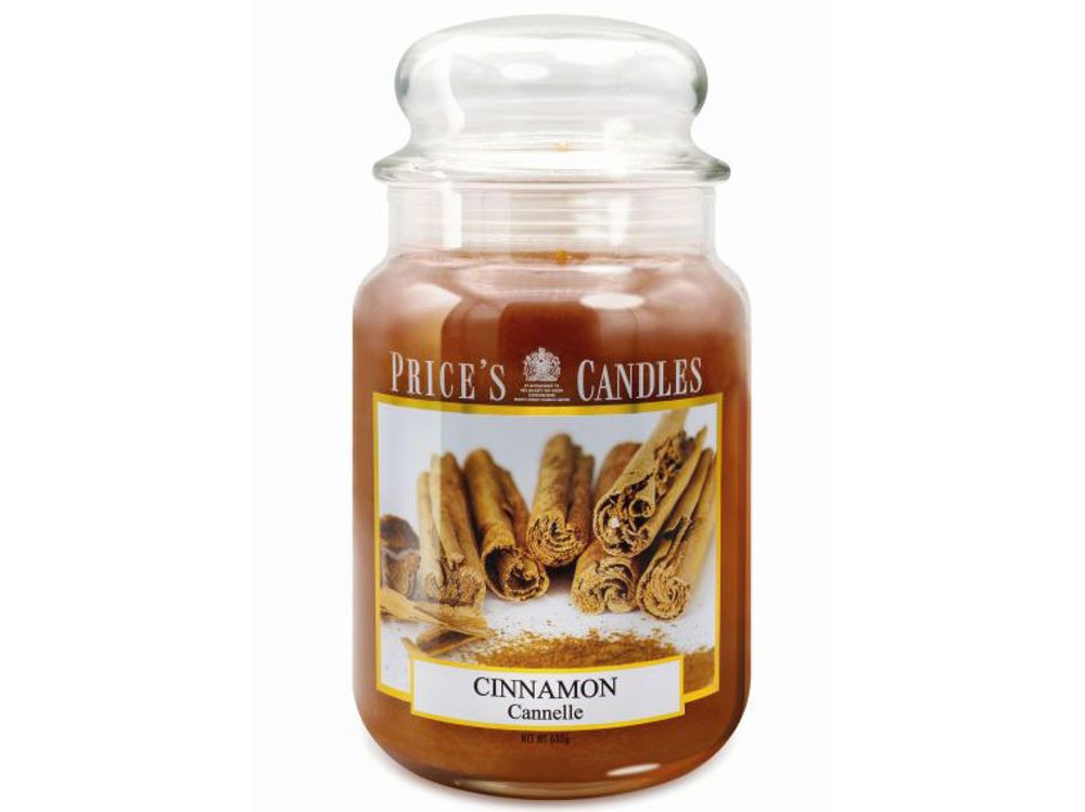 Price’s PRICE'S MAXI svíčka ve skle Skořice - hoření 150h