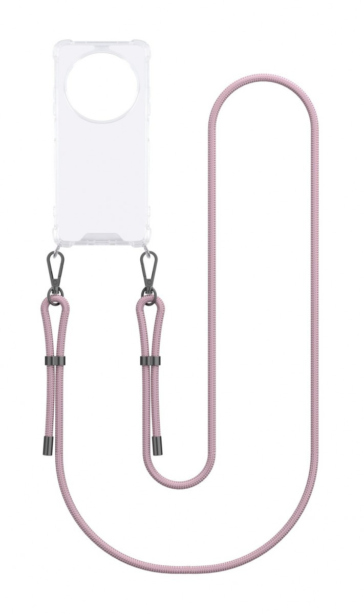 Kryt TopQ Armor Xiaomi Redmi 14C s růžovou šňůrkou průhledný 136073