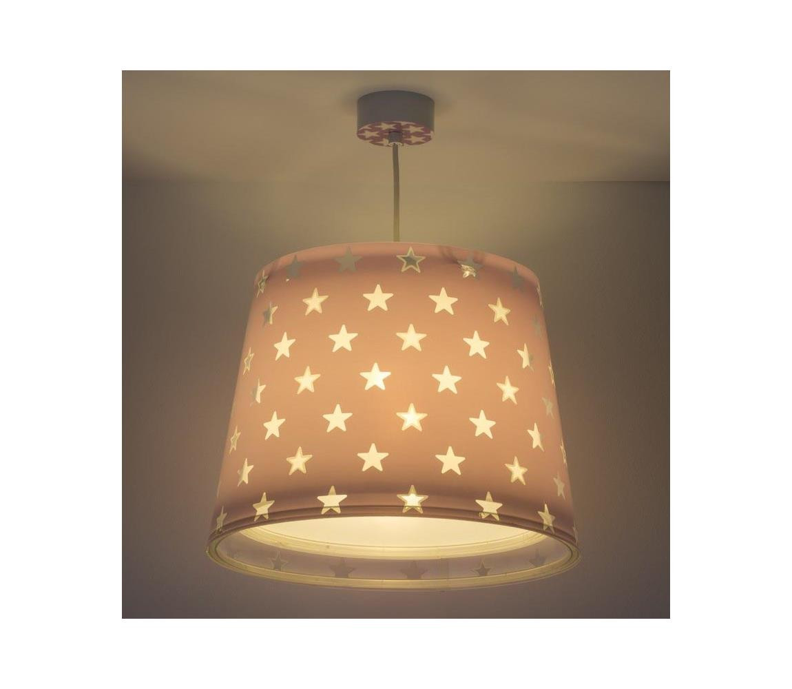 Dalber Dalber D-81212L - Dětský lustr na lanku STARS 1xE27/60W/230V