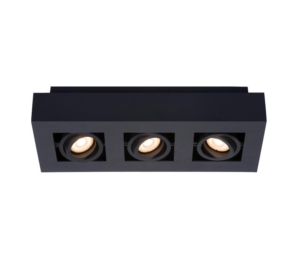 Lucide Lucide 09119/16/30 - LED Bodové svítidlo XIRAX 3xGU10/5W/230V černá