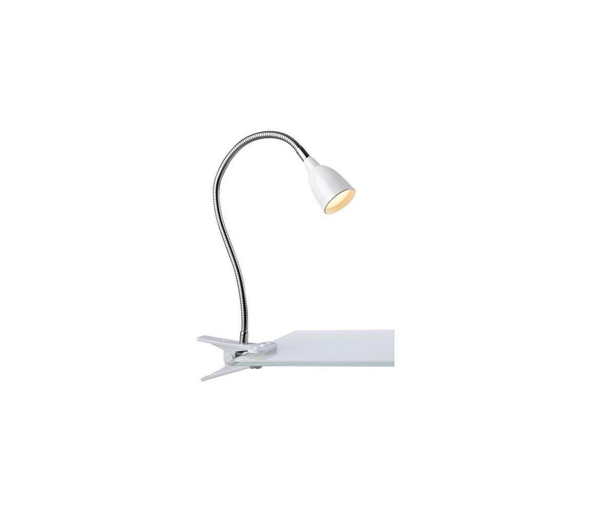 Markslöjd Markslöjd 106091 - LED Stolní lampa s klipem TULIP LED/3W/230V bílá