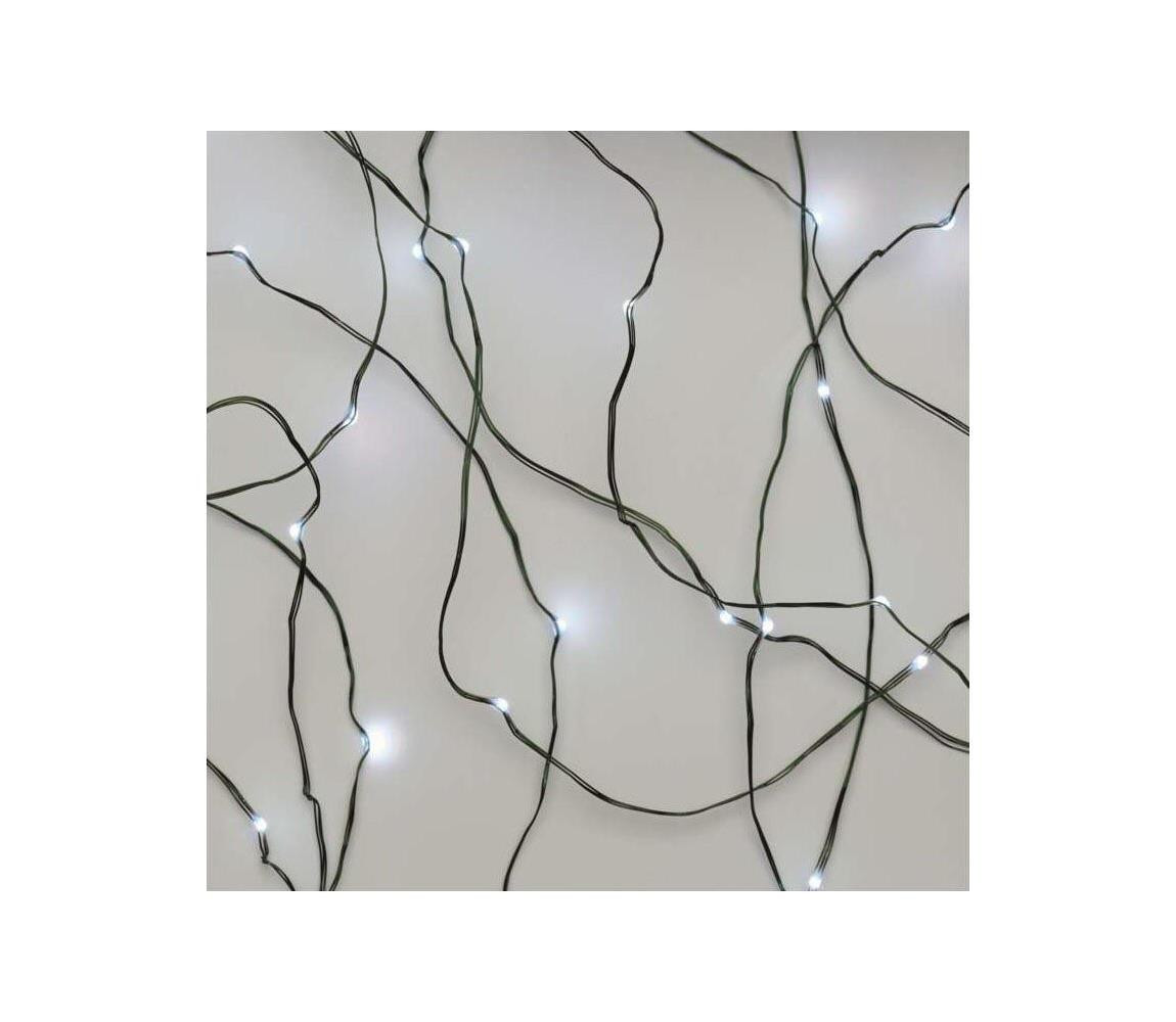 LED Vánoční venkovní řetěz 75xLED/12,5m IP44 studená bílá