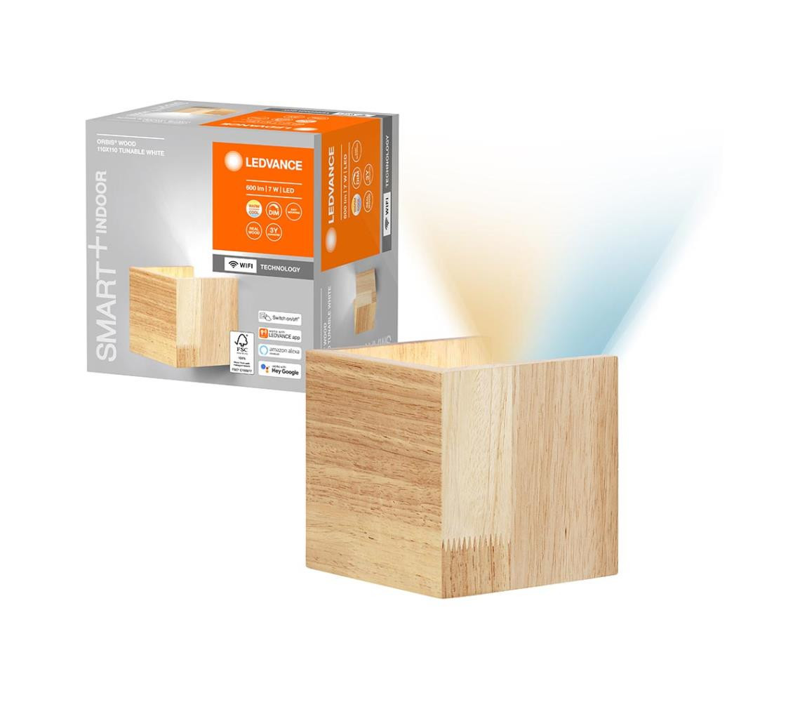 Ledvance Ledvance - LED Stmívatelné nástěnné svítidlo SMART+ WOOD LED/7W/230V Wi-Fi