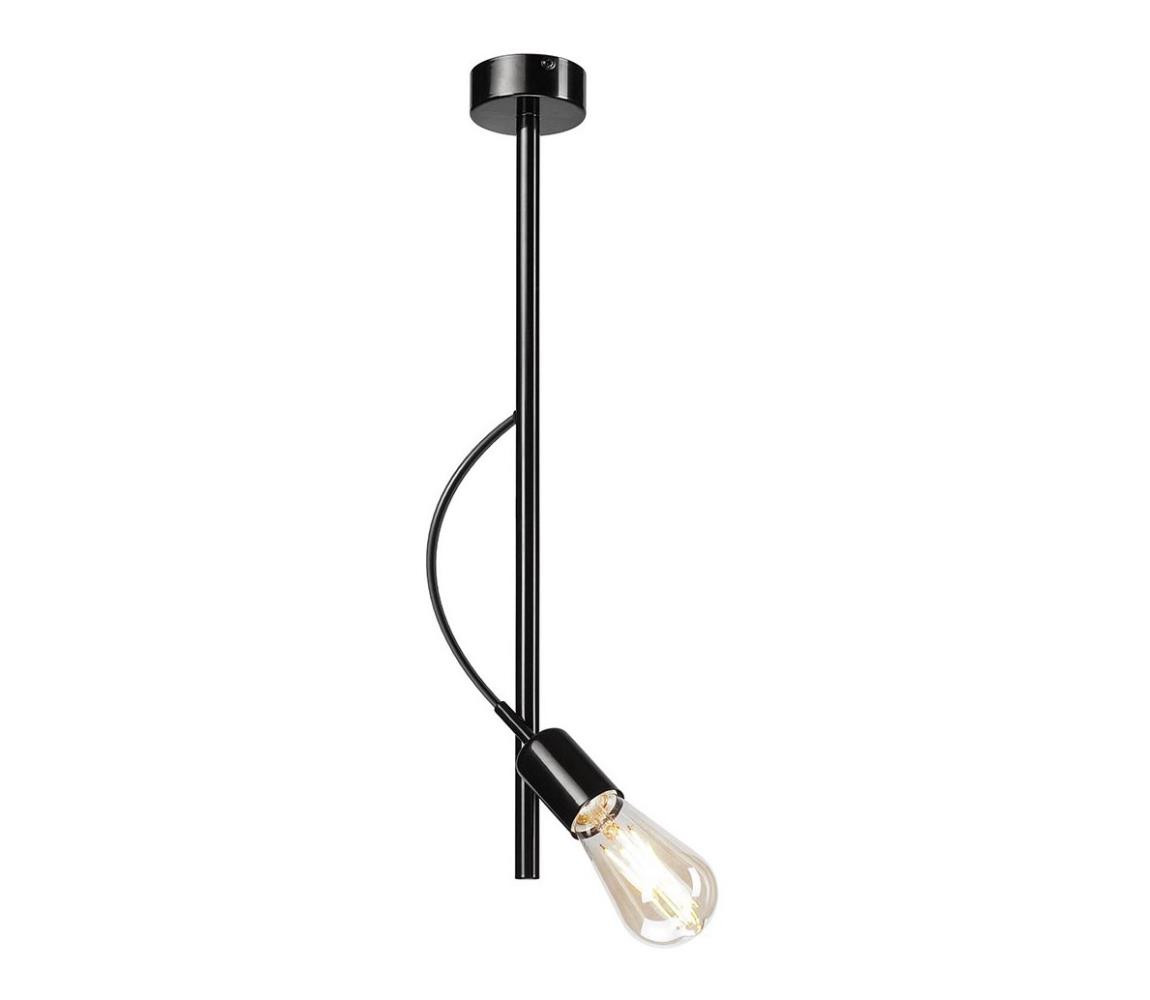 Lustr na tyči TARO 1xE27/60W/230V černá