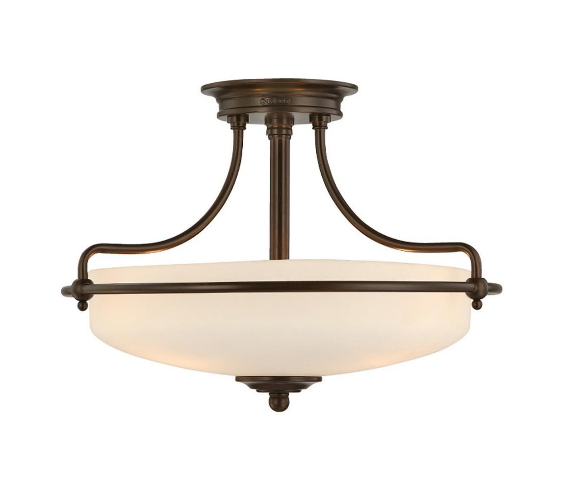 Elstead Elstead QZ-GRIFFIN-SFS-PN - Přisazený lustr GRIFFIN 3xE27/100W/230V bronz