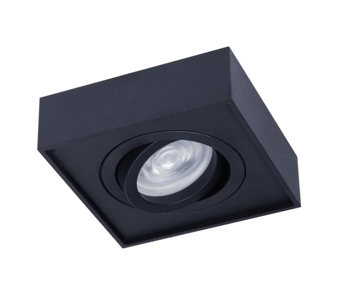 Podhledové bodové svítidlo NUSA 1xGU5,3/MR16/50W/12V hranatý černá