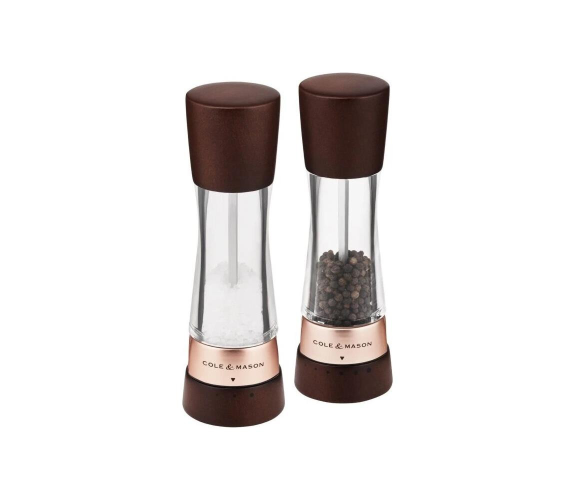Cole&Mason Cole&Mason - Sada mlýnků na sůl a pepř DERWENT 2 ks 19 cm buk/hnědá