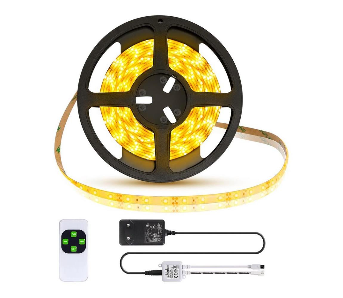 B.V.  - LED Stmívatelný venkovní pásek 5m LED/18W/12/230V 3000K IP65