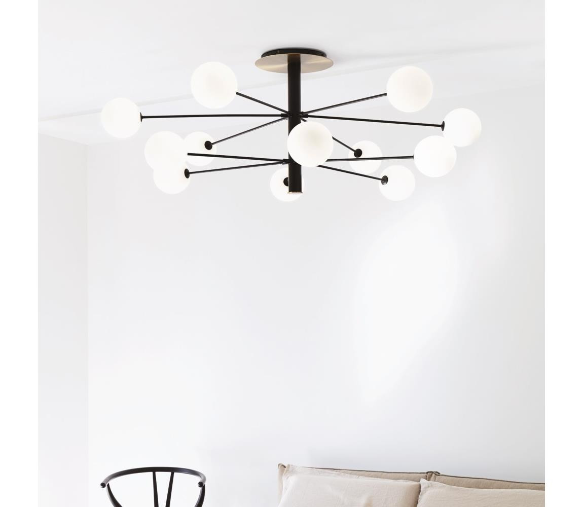 Ideal Lux Ideal Lux - LED Lustr na tyči COSMOPOLITAN 12xG9/3W/230V pr. 145 cm černá