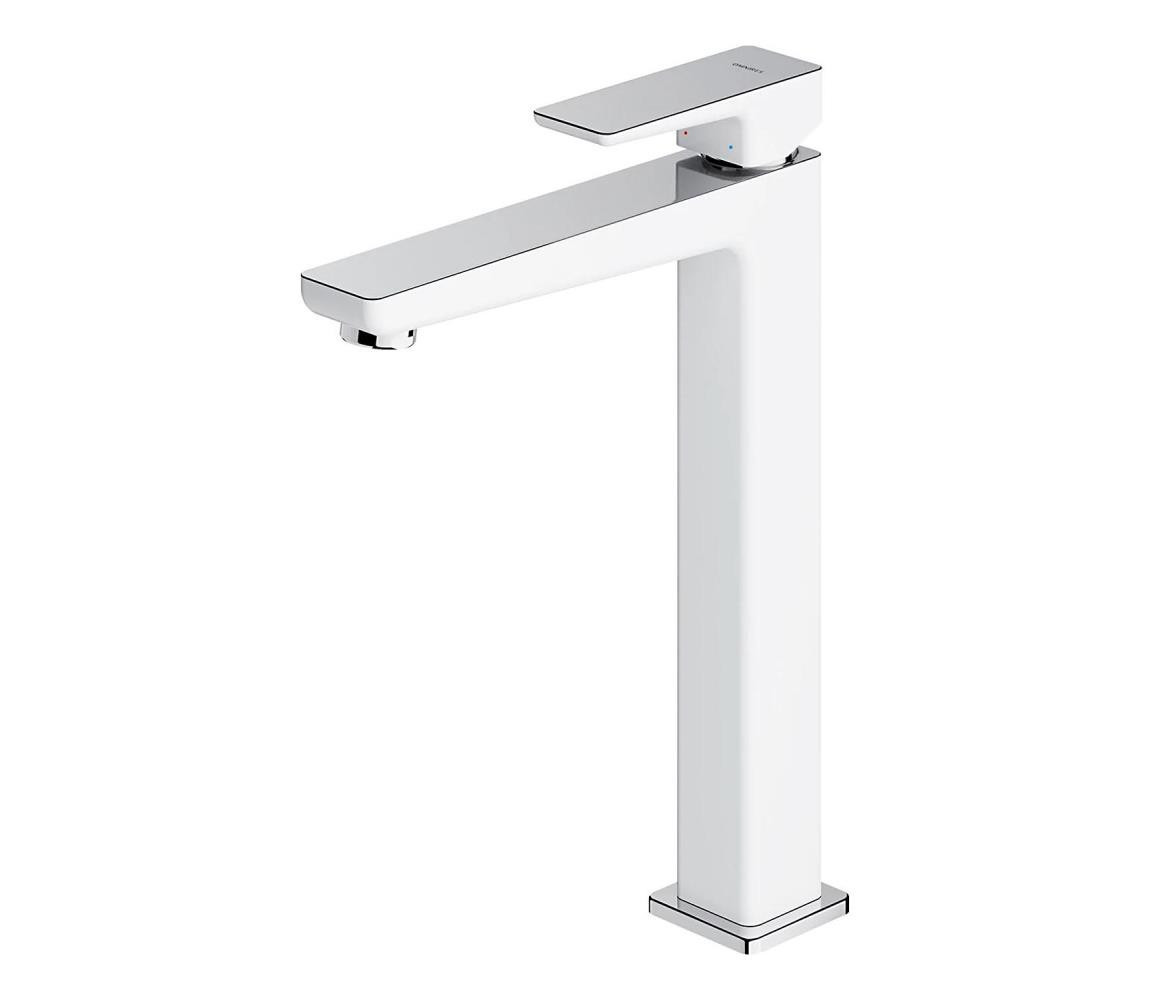 OMNIRES OMNIRES PM7412CRB - Umyvadlová baterie PARMA 27,3 cm lesklý chrom/bílá