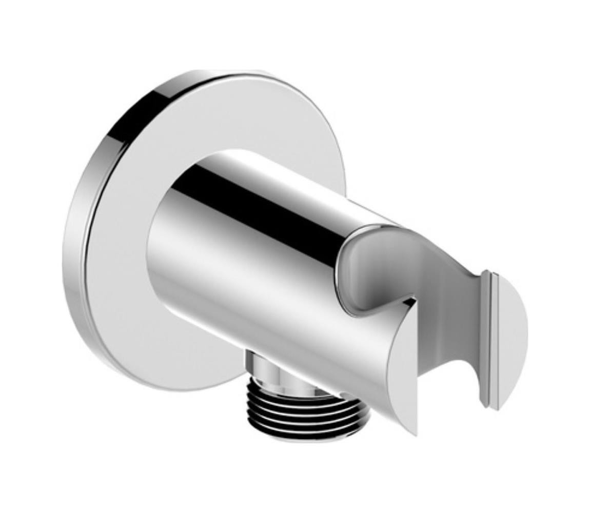 KFA Armatura KFA Armatura 845-053-00 - Kulatý držák sprchy s vývodem MOZA/HALIT lesklý chrom