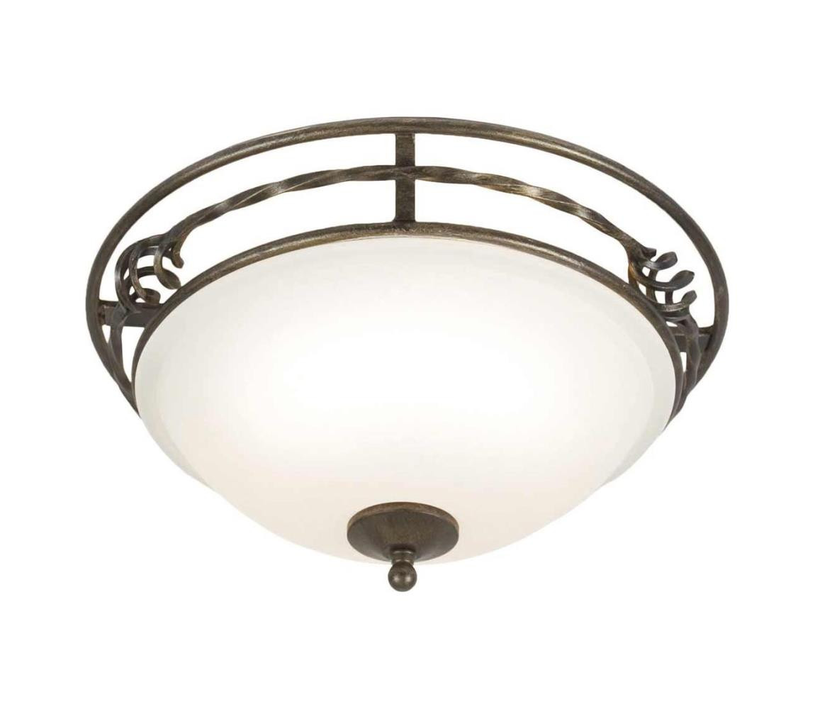 Elstead Elstead PB-F-A-BLK-GOLD - Stropní svítidlo PEMBROKE 2xE27/60W/230V