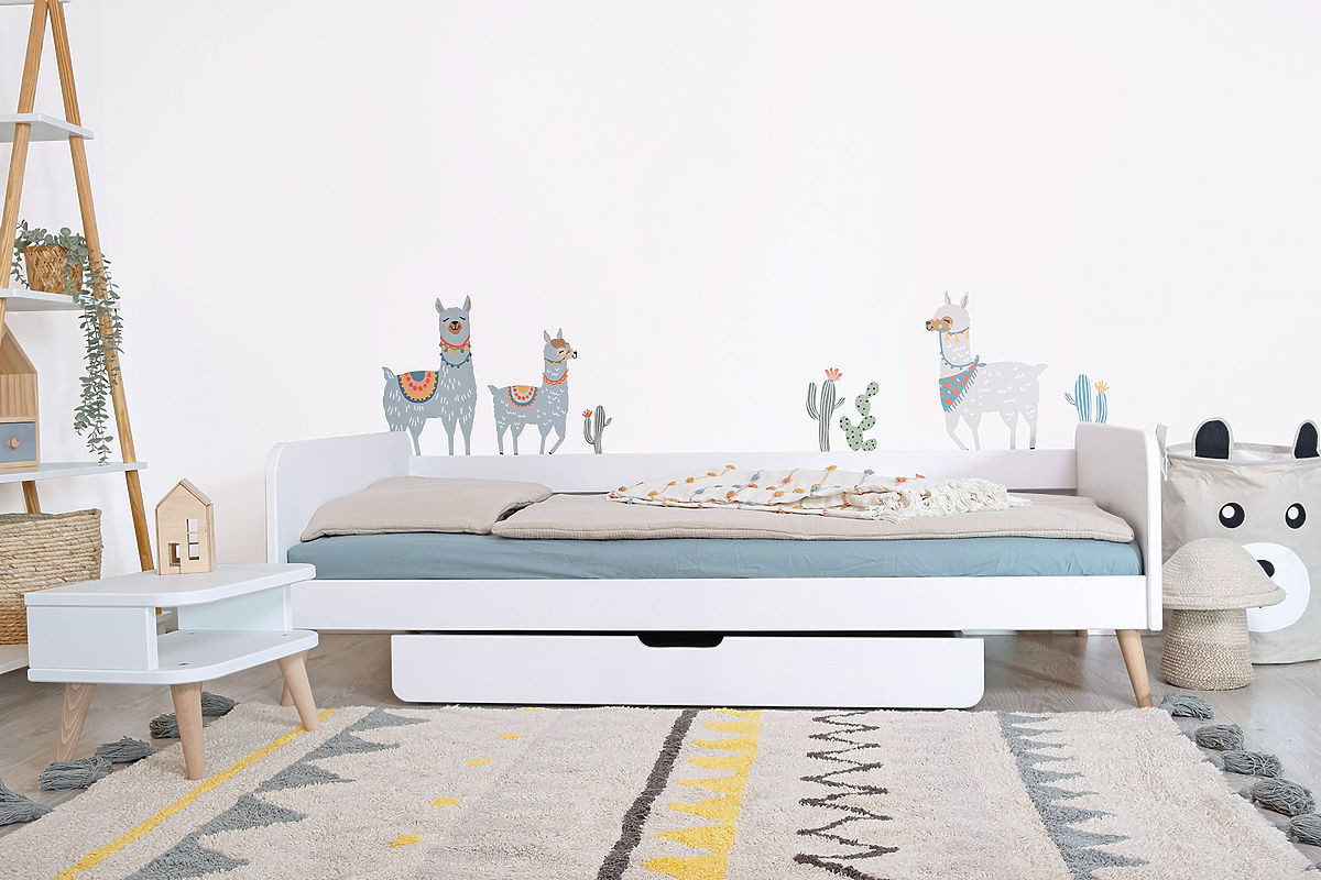 Ourbaby® NELL 2V1 WHITE II 140x70 cm bílá