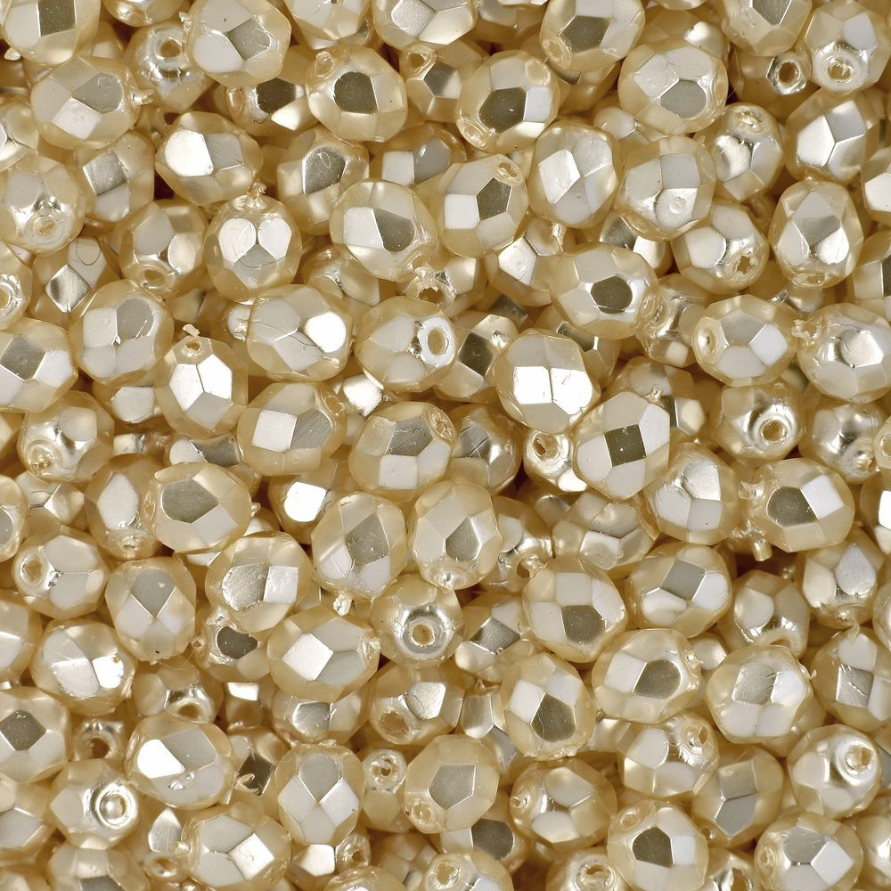 Manumi české broušené korálky 4mm Coated - 225 ks