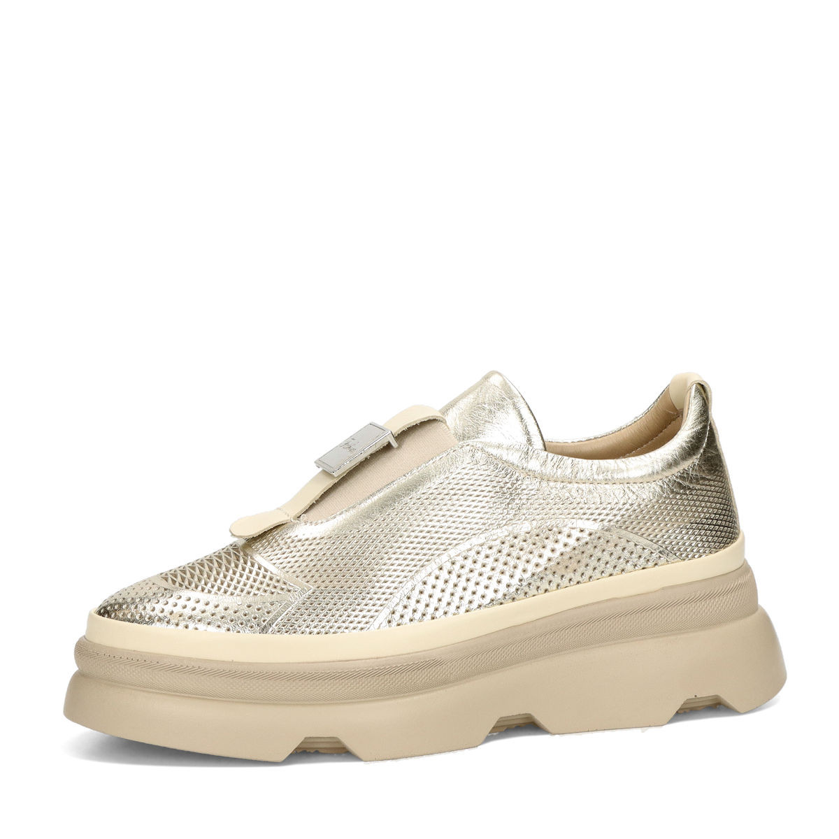 ETIMEĒ dámské stylové polobotky - zlaté - 36