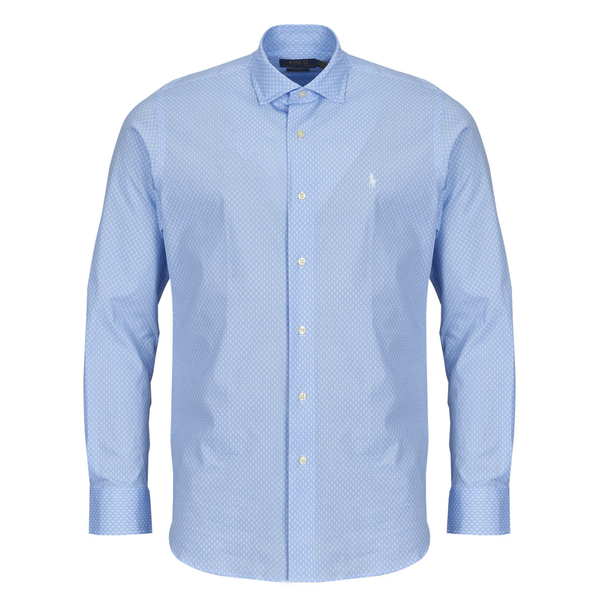 Polo Ralph Lauren  CHEMISE COUPE DROITE EN POPELINE MICRO MOTIF  Modrá