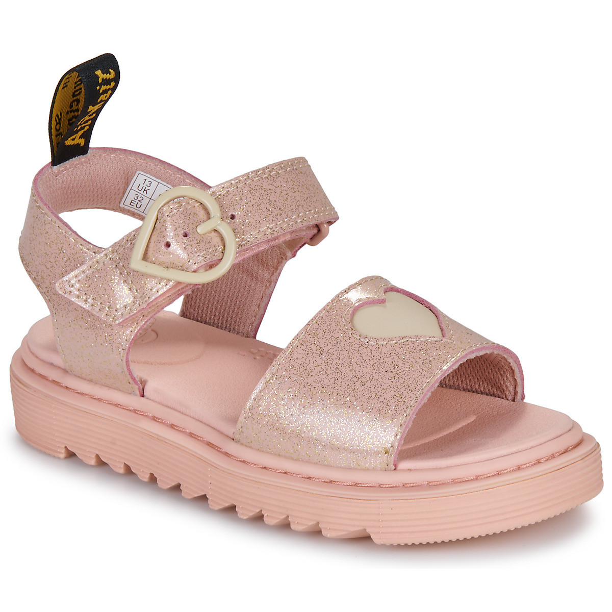 Dr. Martens  Marlowe Hearts J Powder Pink+Cloud Cream  Růžová