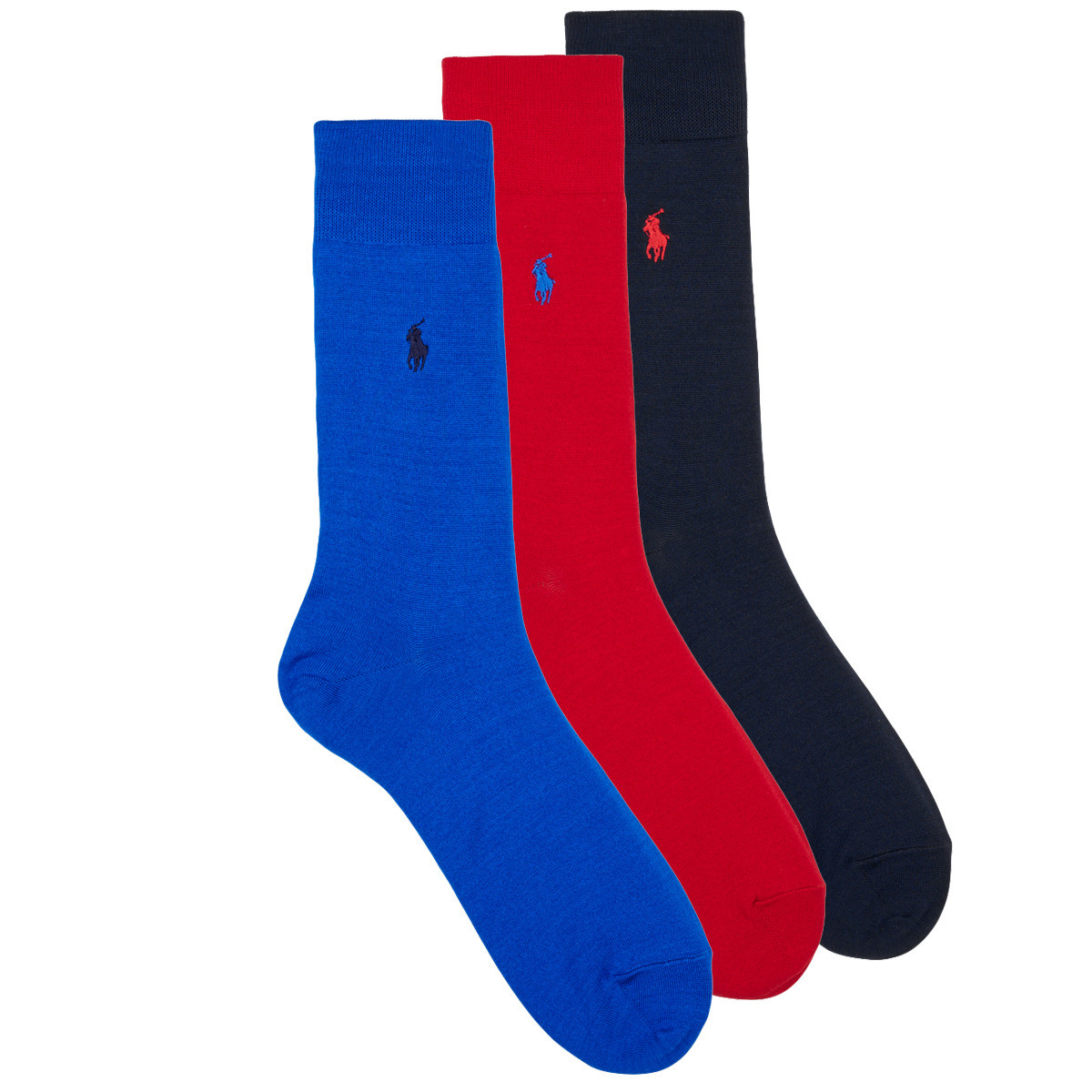 Polo Ralph Lauren  MERCERZD CTN CREW SOCK 3 PACK  ruznobarevne