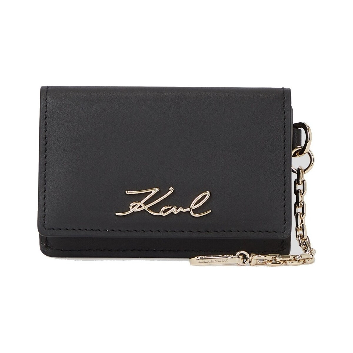 Karl Lagerfeld  K SIGNATURE CHAIN CARD HOL  Černá