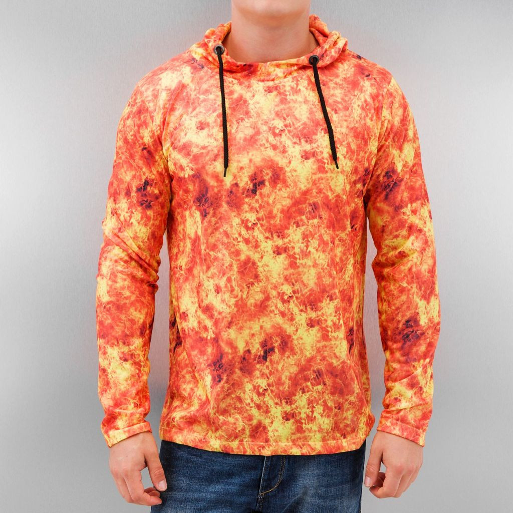 Mikina DNGRS Flames - oranžová, L