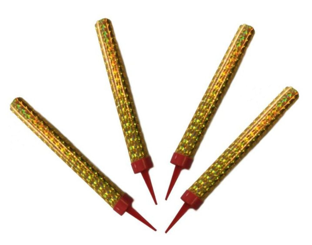 Party fontána Smokelles Party Candle 12 cm - 4 ks - 40 sec., 4/100/1 - ČÍNA