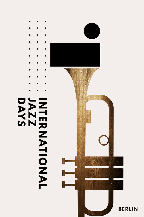 Kubistika Ilustrace Jazzy Days 1, Kubistika, 26.7 × 40 cm