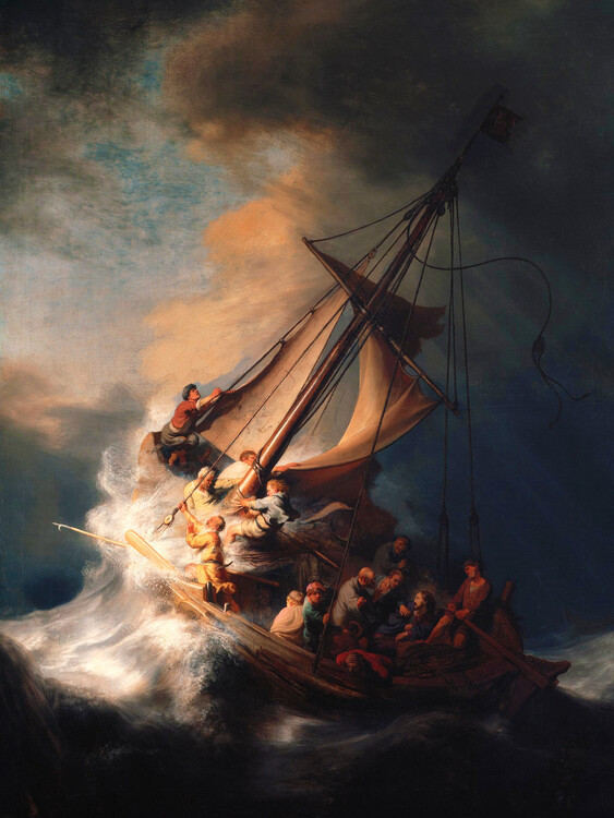Rembrandt Harmensz van Rijn Obrazová reprodukce The Storm on the Sea of Galile, Rembrandt Harmensz van Rijn, 30 × 40 cm