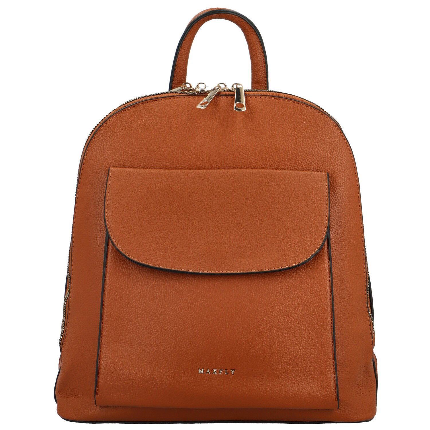 Módní dámský koženkový kabelko-batoh MaxFly Enisa, hnědý