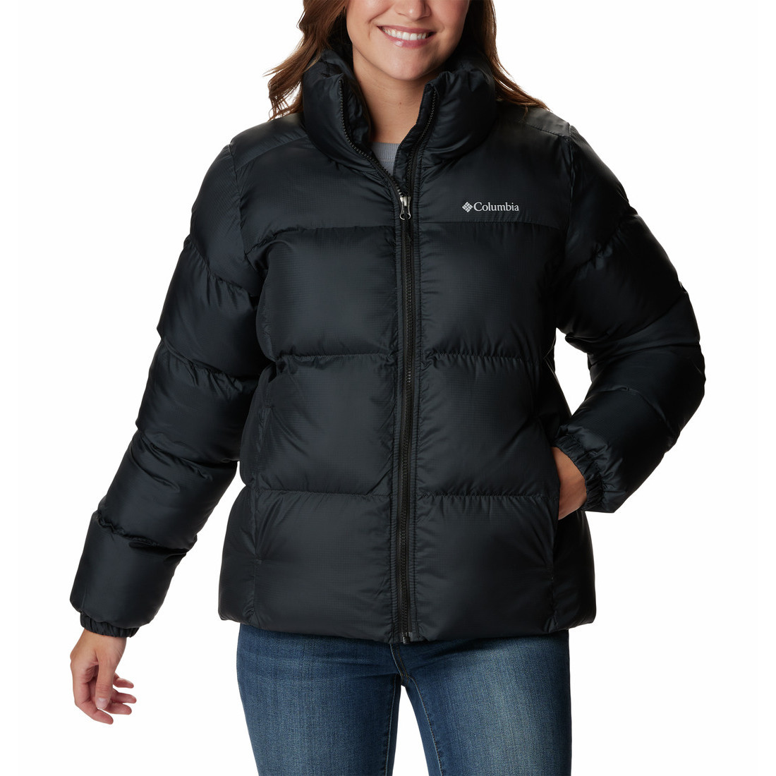 Dámská zimní bunda Columbia Puffect™ II Full Zip Jacket Velikost: L / Barva: černá