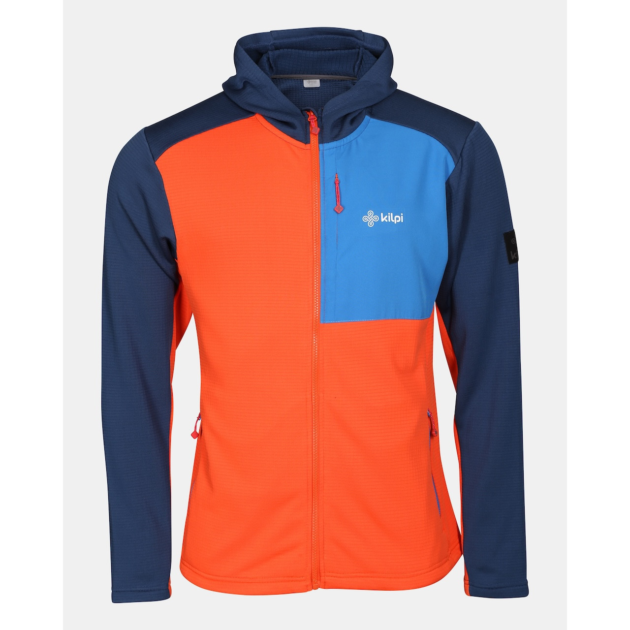Pánská funkční mikina Kilpi Sevelen-M Velikost: M / Barva: oranžová/modrá