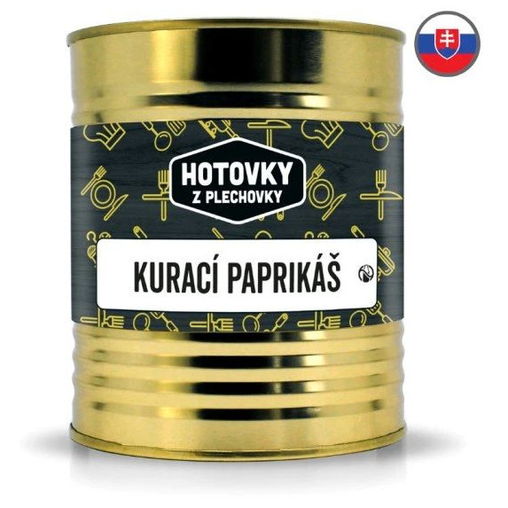 Hotové jídlo Hotovky z plechovky Kuře na paprice 800g