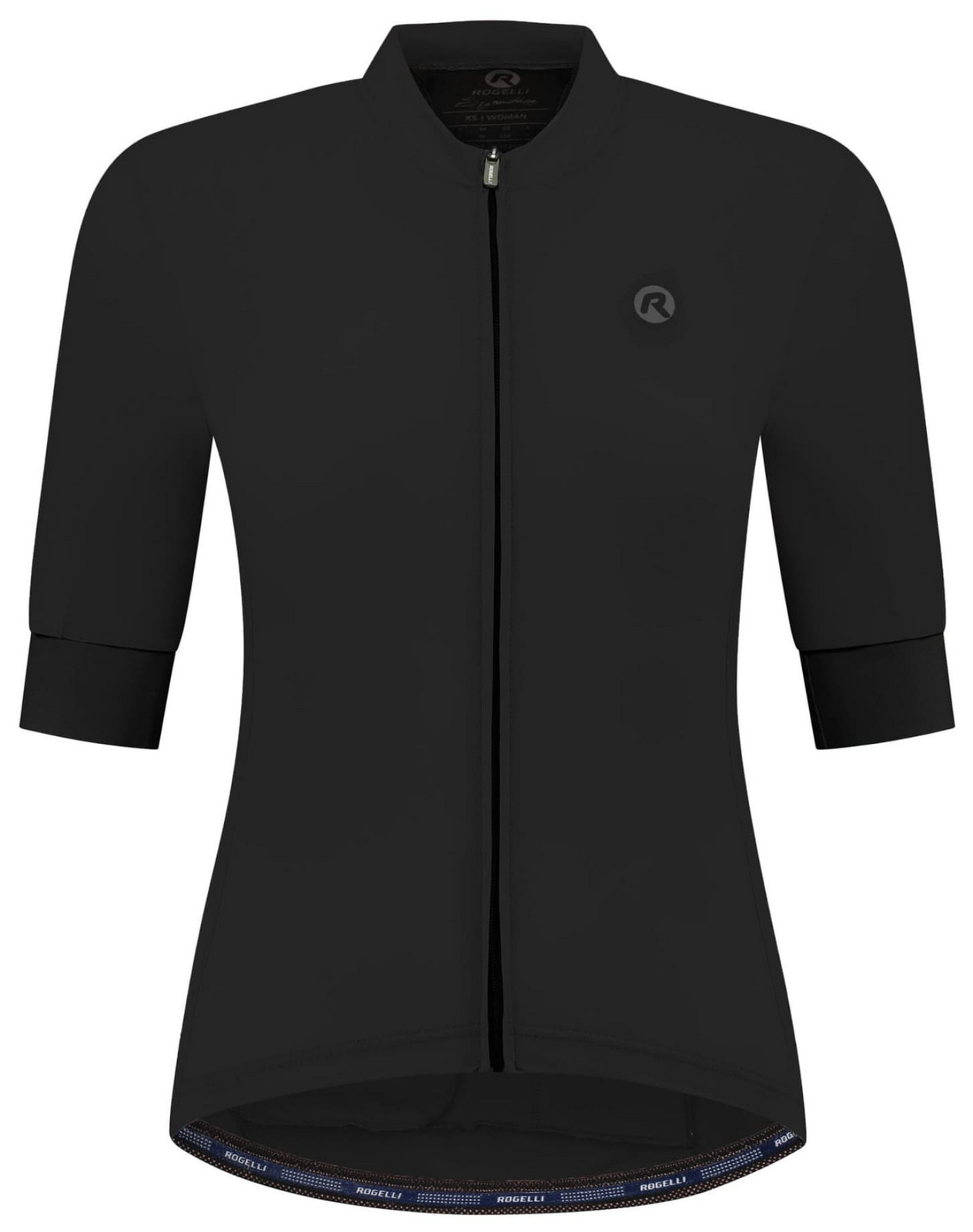 Dámský cyklodres z prémiových vláken Rogelli SIGNATURE s krátkým rukávem, černý 2XL