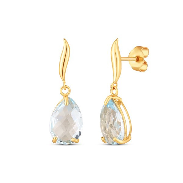 Náušnice s topazem 234-955-ST3694 2.30g