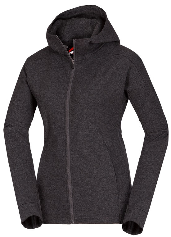 Northfinder dámská mikina EMILEE Black melange MI-4707SP-274 Velikost: S 8584153226002