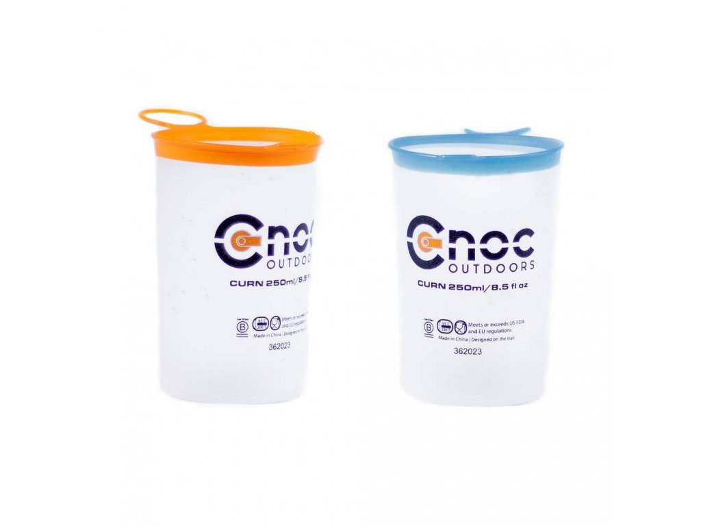 CNOC Outdoors CNOC Skládací kelímky Curn Collapsible Cups, 250 ml (Orange + Blue) - 2 ks 767501482703