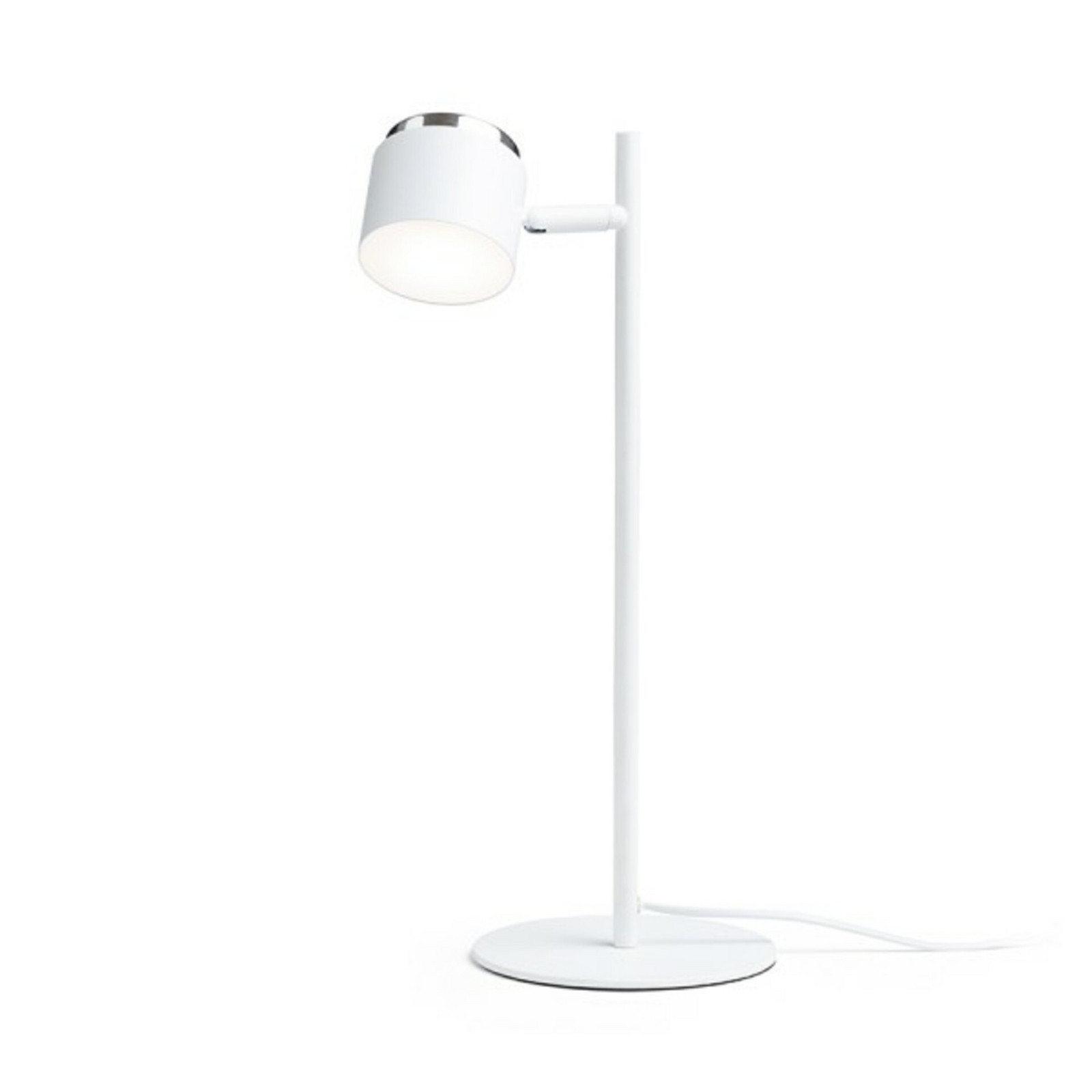RED - DESIGN RENDL RENDL NOVA stolní lampa bílá chrom/mléčný akryl 230V LED 4.2W 3000K R14274