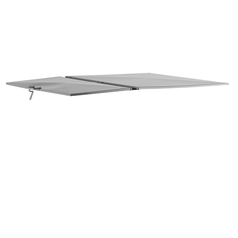 Poklop na výklopný kontejner AZURE, 1600 l, šedý