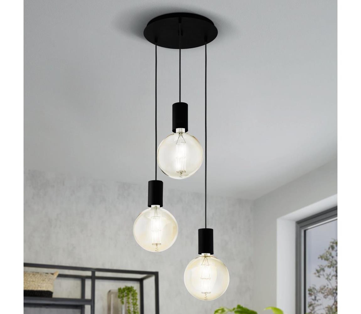 Eglo Eglo 98663 - Lustr na lanku POZUETA 3xE27/40W/230V