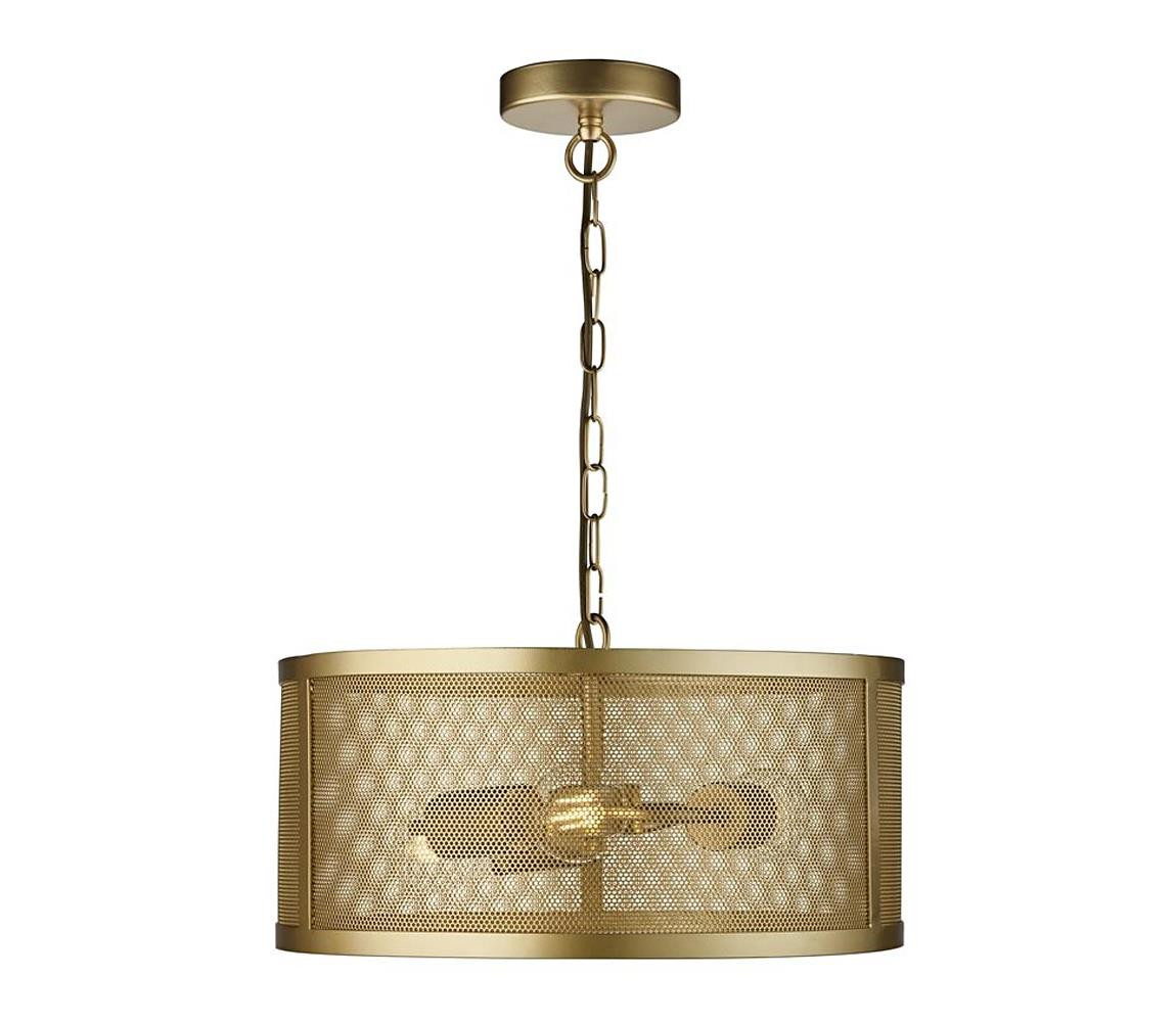 Searchlight Searchlight 12483-3GO - Lustr na řetězu FISHNET 3xE27/60W/230V zlatá