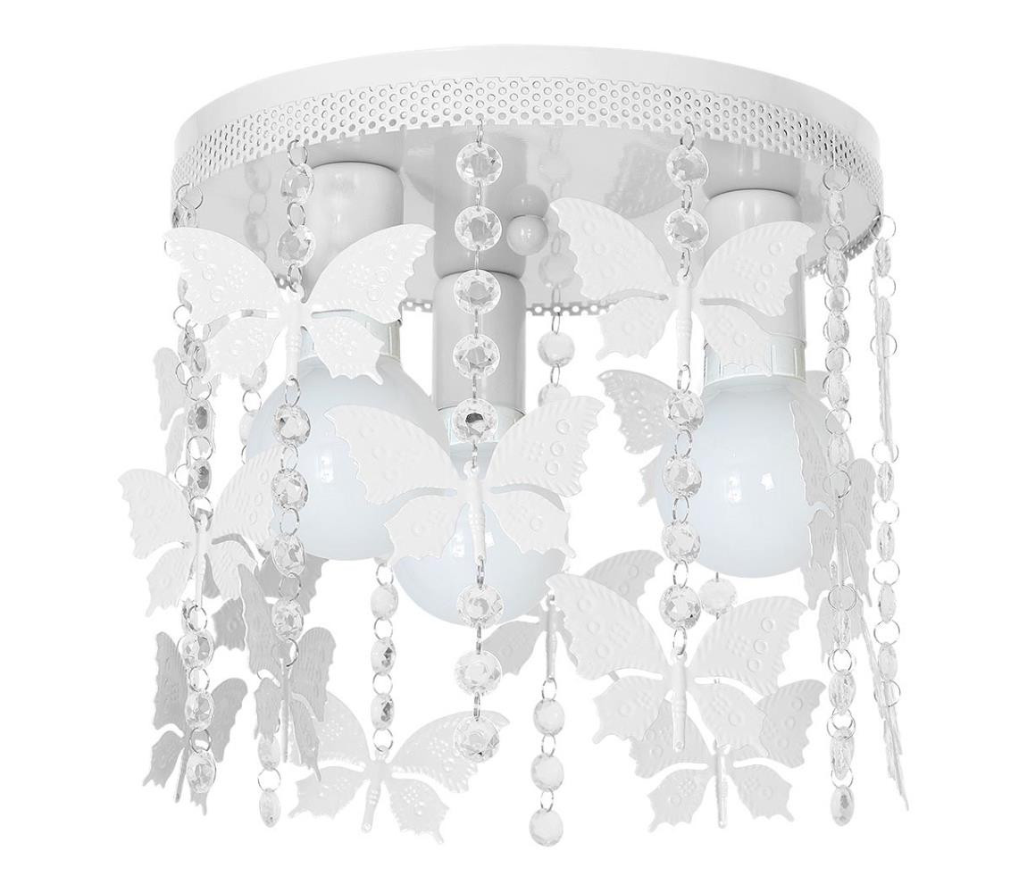 Dětské stropní svítidlo ELZA butterflies 3xE27/60W/230V bílá