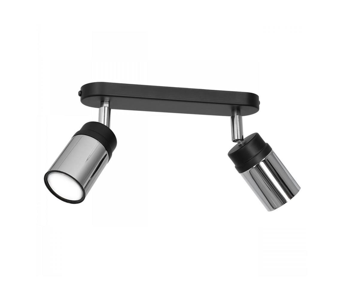 Bodové svítidlo NEST 2xGU10/8W/230V černá/chrom