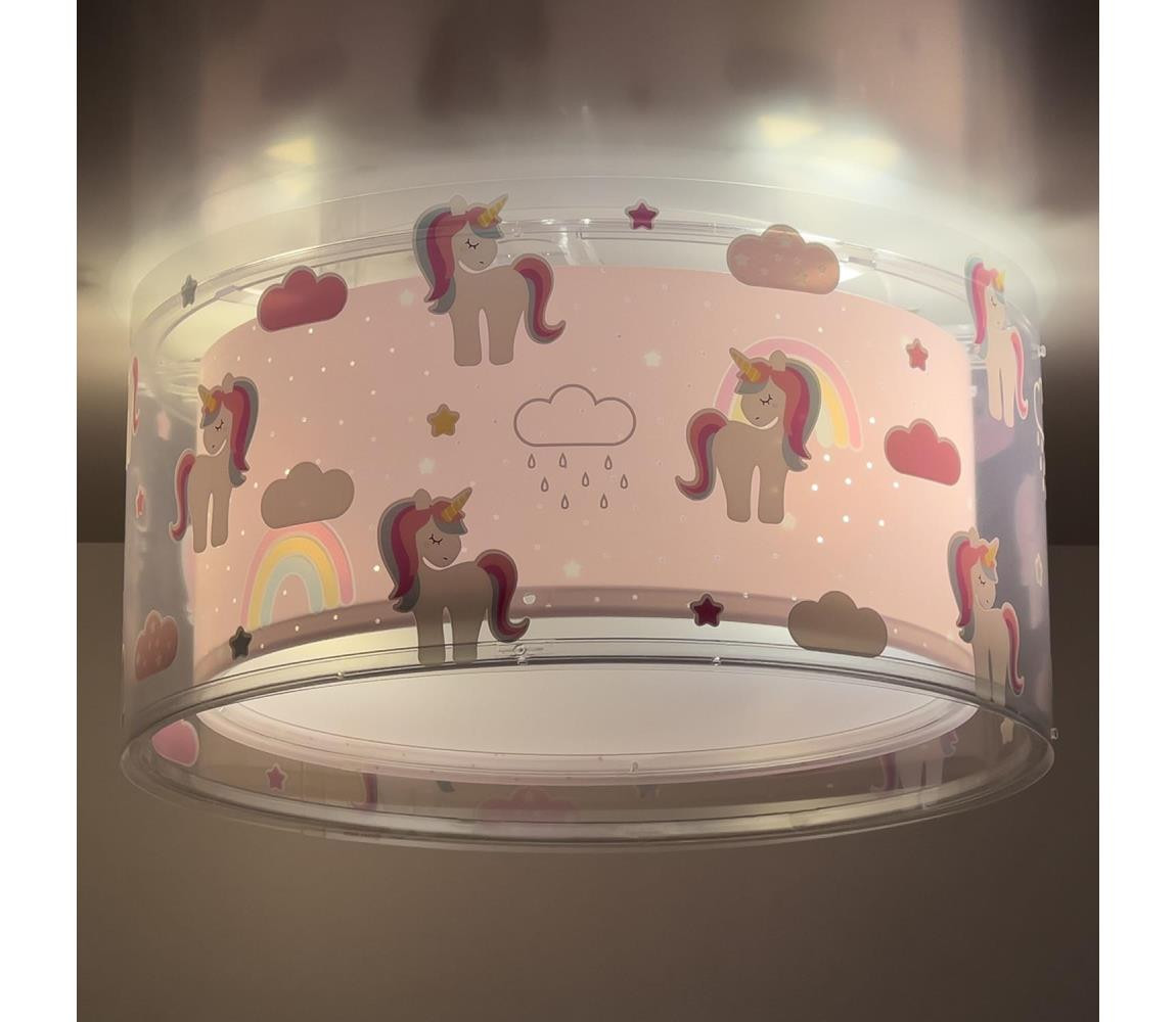 Dalber Dalber 41596 - Dětské stropní svítidlo UNICORNS 2xE27/60W/230V