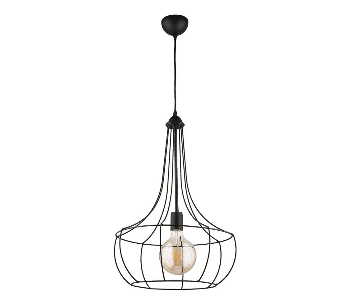 Jupiter Jupiter 1653 - Lustr na lanku FOX 1xE27/60W/230V černá