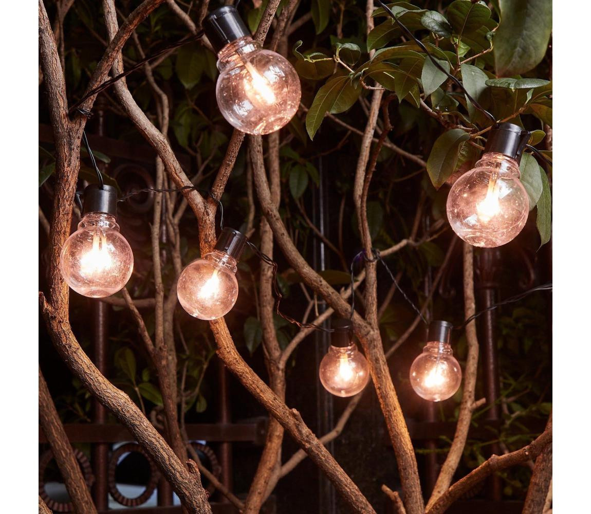 Eglo Eglo 900213 - LED Venkovní dekorační řetěz PARTAJ 16xLED/0,064W/24V IP44 černá