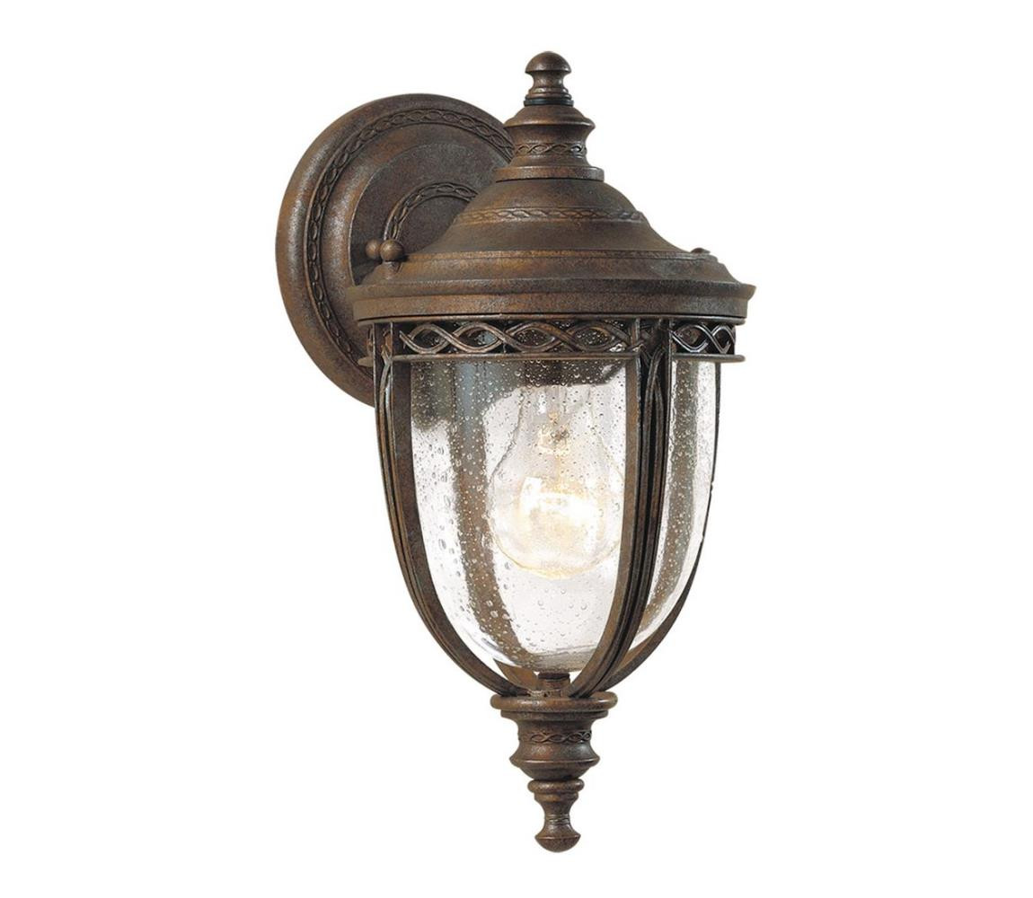 Elstead Feiss FE-EB2-S-BRB-Venkovní nástěnné svítidlo ENGLISH BRIDLE 1xE27/60W/230V IP44