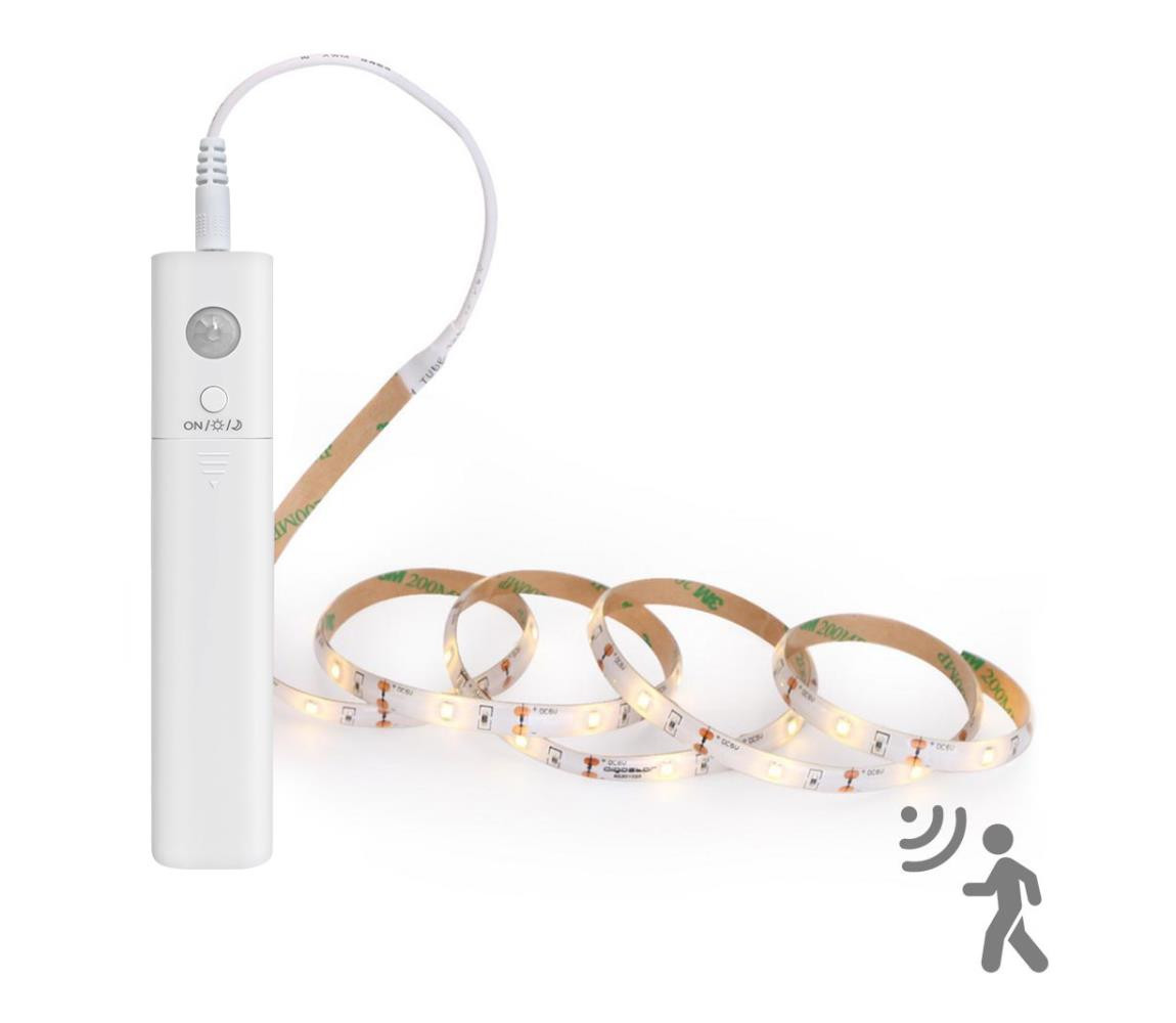 B.V.  - LED Stmívatelný pásek se senzorem 1m LED/2W/4xAAA 3000K IP65