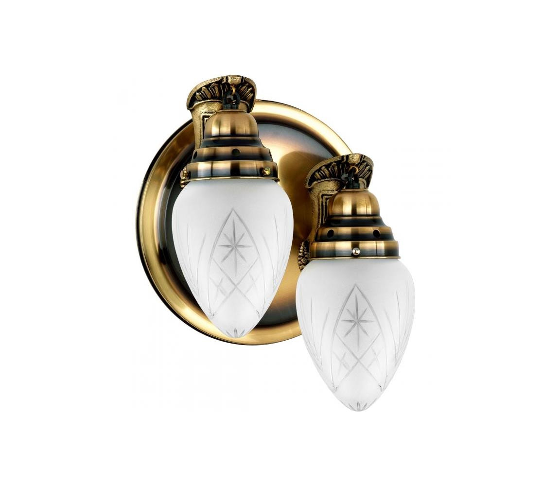 KEMAR Kemar AK80/2/P - Nástěnné svítidlo AZERO 2xE27/60W/230V